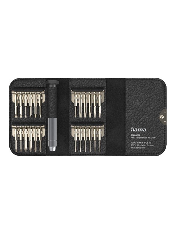 Hama Mini-Schraubendreher-Set 24in1 Schwarz