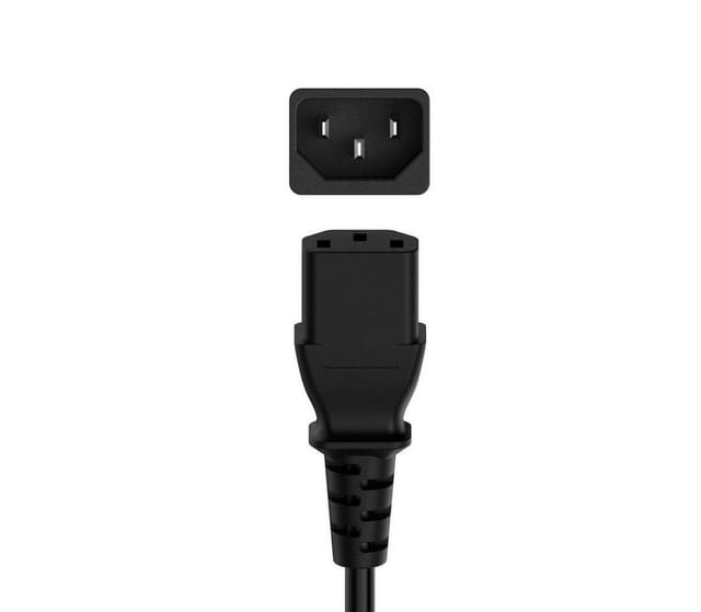 Hama Netzkabel Schutzkontakt-Stecker/3-pol.-Kaltgerätezuleitung Schwarz 1,5 m