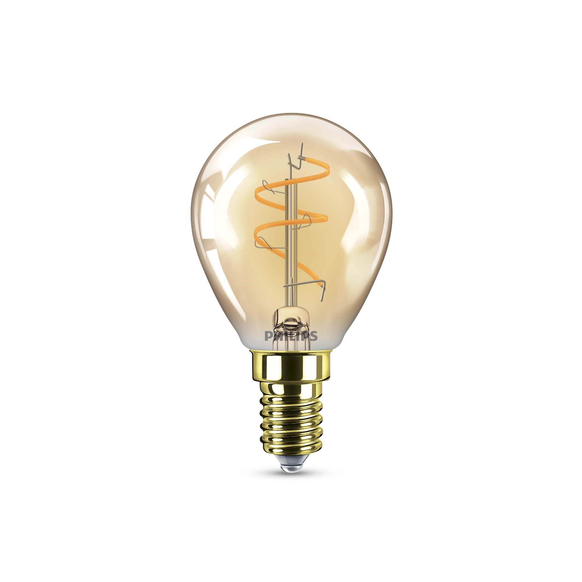 Philips LED-Leuchtmittel 'Vintage LED' dimmbar Tropfen gold E14 2,7 W 180 lm warmweiß Bild 2