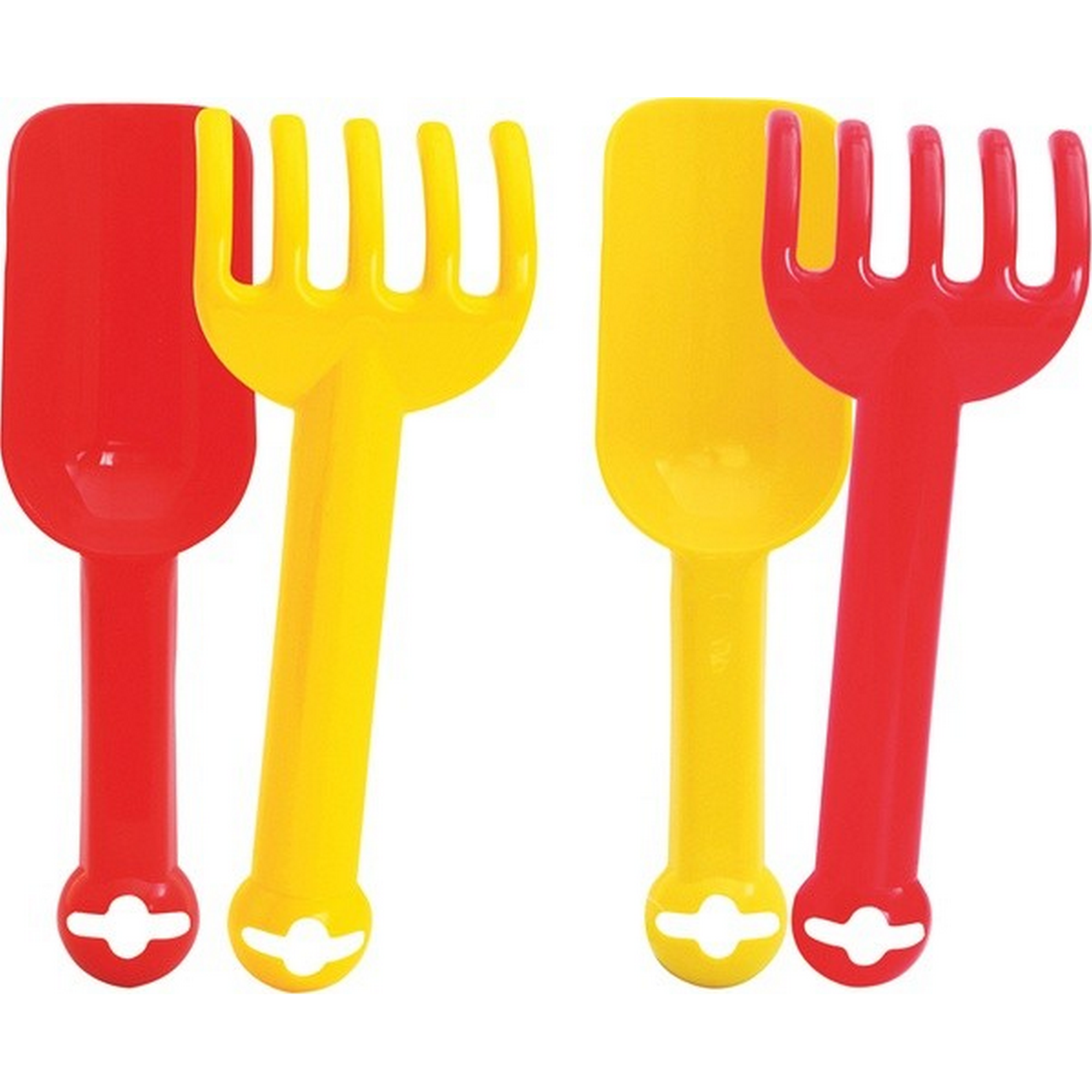 Vedes Schaufel mit Rechen-Set'Outdoor active' 24 cm 2 Farben sortiert
