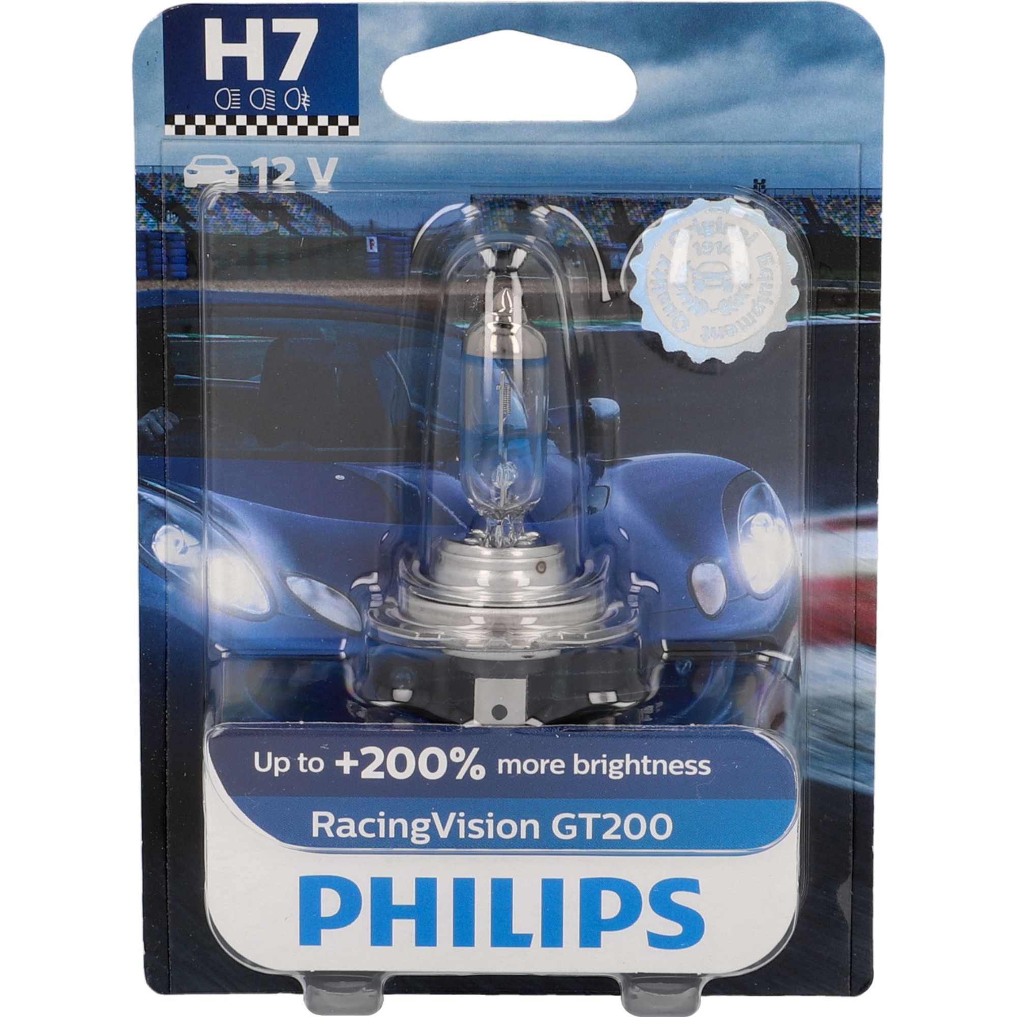 Philips Fahrzeugscheinwerferlampe 'RacingVision GT200 H7' 55 W 12 V