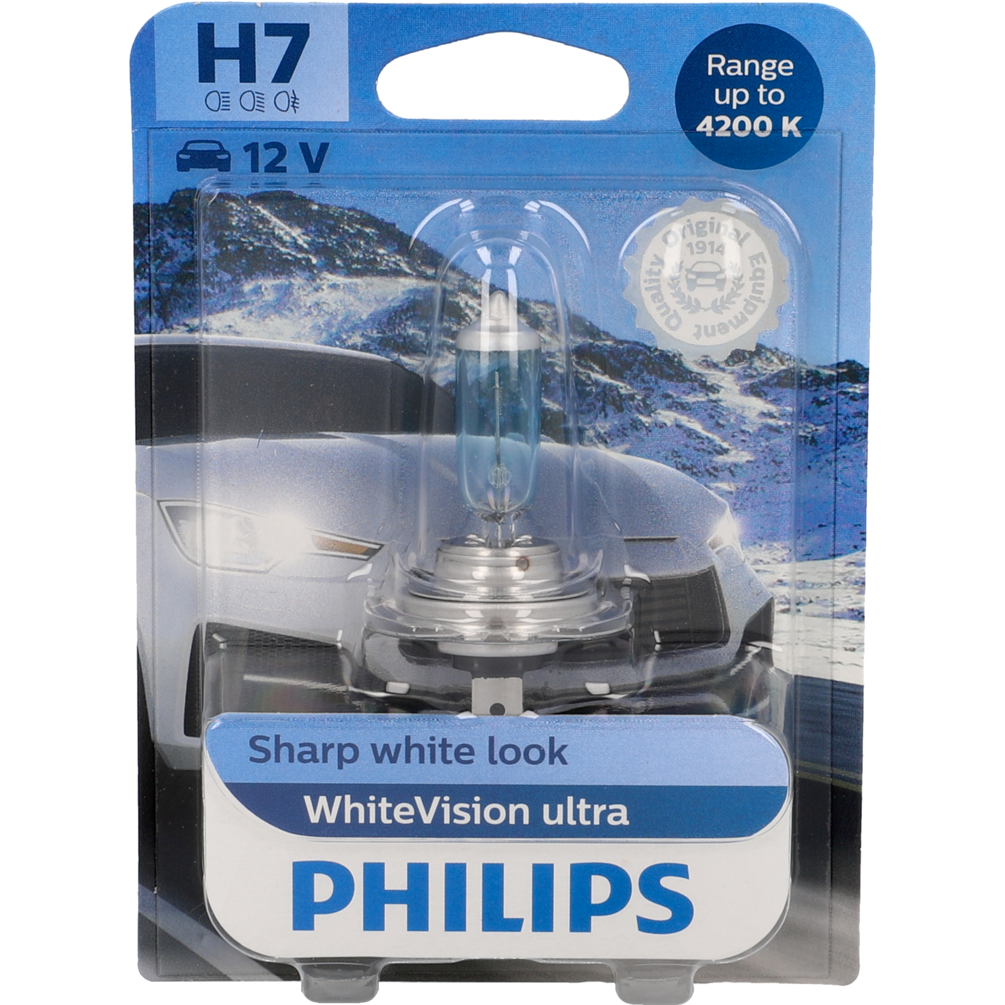 Philips Fahrzeugscheinwerferlampe 'H7 WhiteVision ultra' 55 W 12 V Bild 2