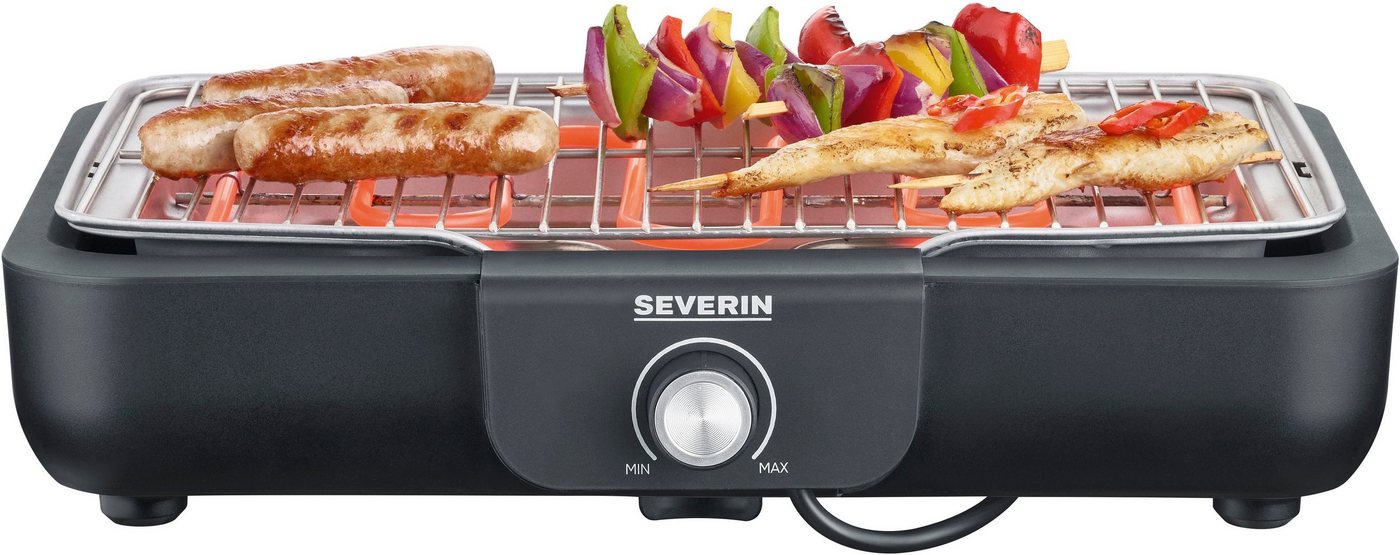 Severin Elektro-Tischgrill 'PG 8554' schwarz 2300 W 35 x 10 x 43 cm Bild 5