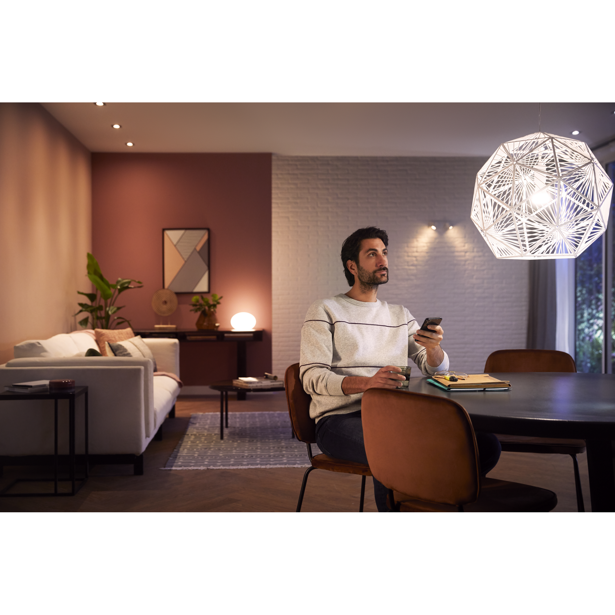 Philips LED-Leuchtmittel 'Hue' dimmbar GU10 5,2 W 400 lm warmweiß Bild 3