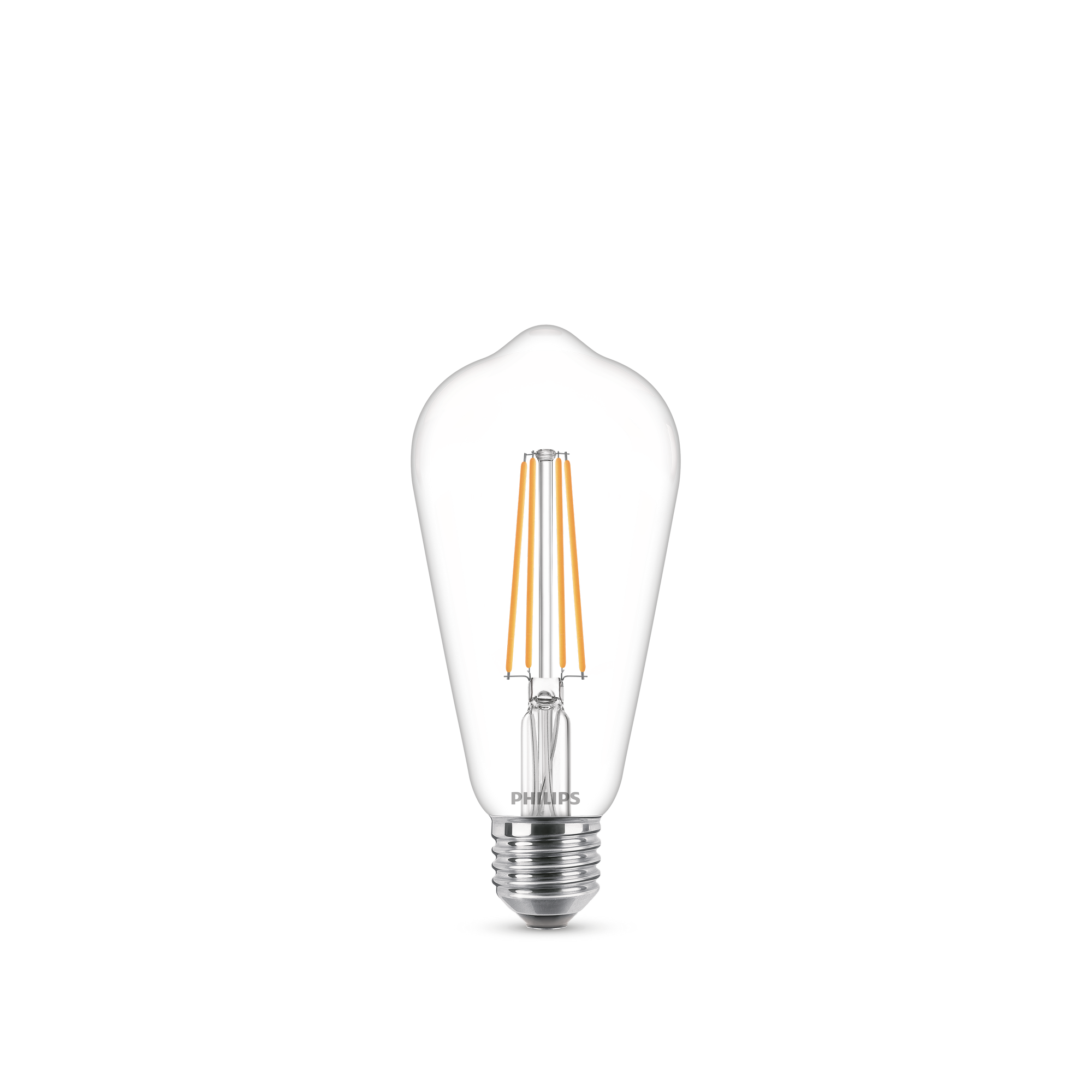 Philips LED-Leuchtmittel Edison klar E27 4,3 W 470 lm warmweiß
