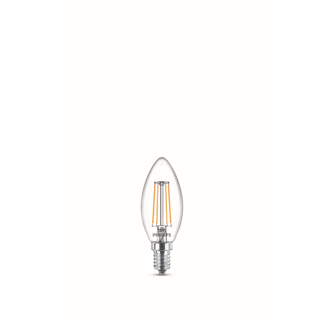 Philips LED-Leuchtmittel Kerze klar E14 4,3 W 470 lm neutralweiß