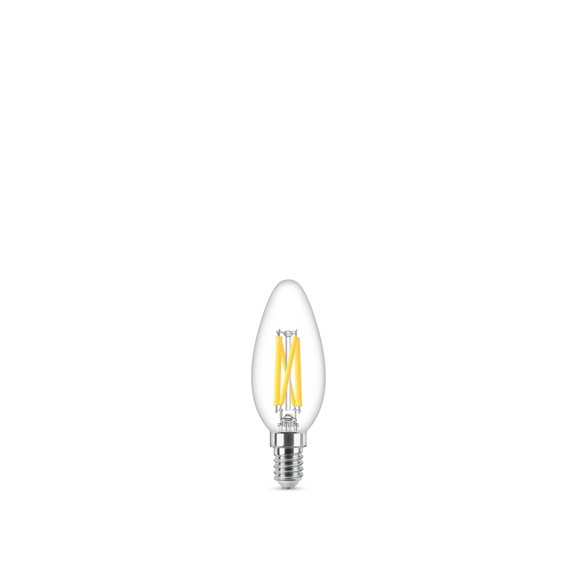 Philips LED-Leuchtmittel dimmbar Kerze klar E14 5,9 W 810 lm warmweiß