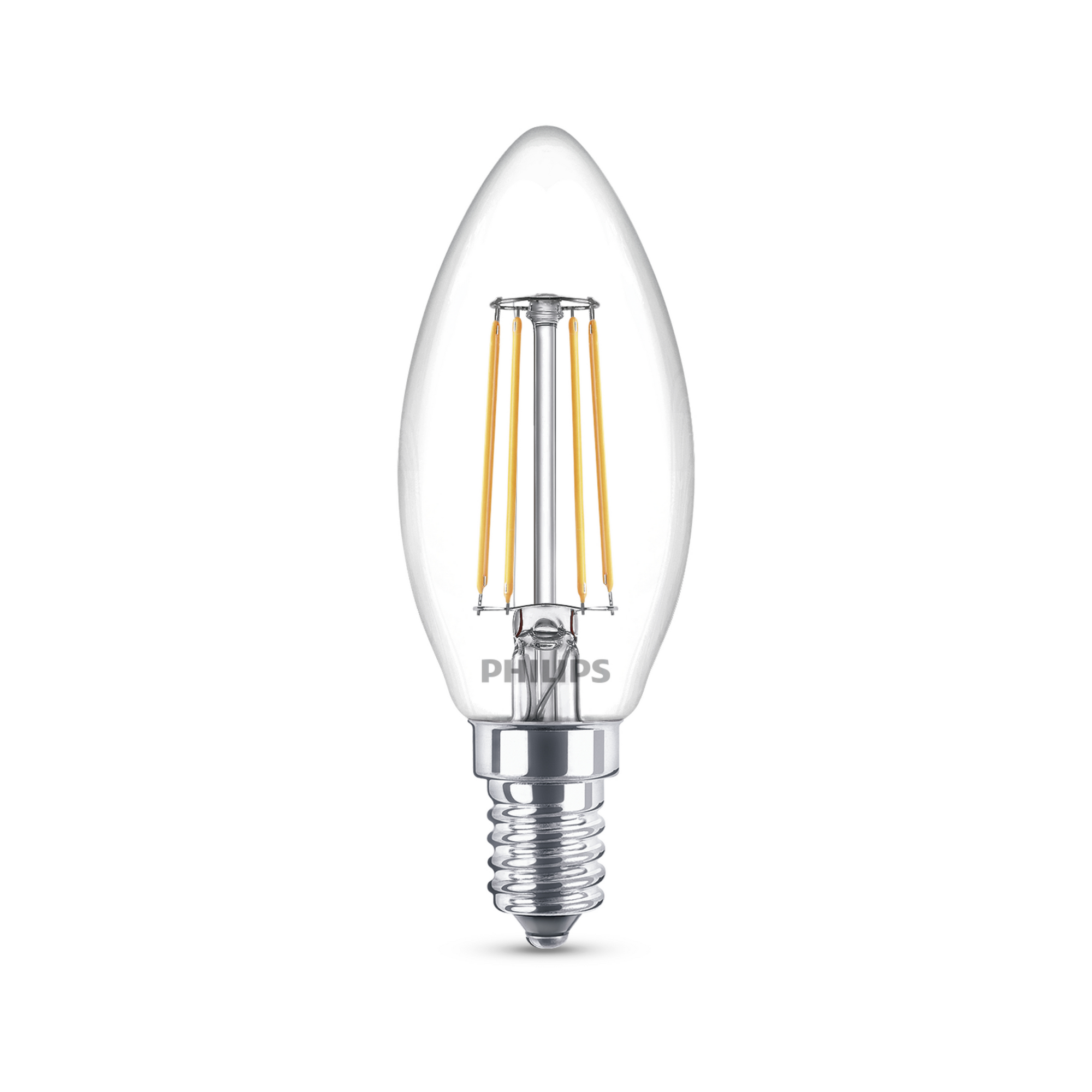 Philips LED-Leuchtmittel 'Classic' Kerze klar E14 40 W 485 lm neutralweiß