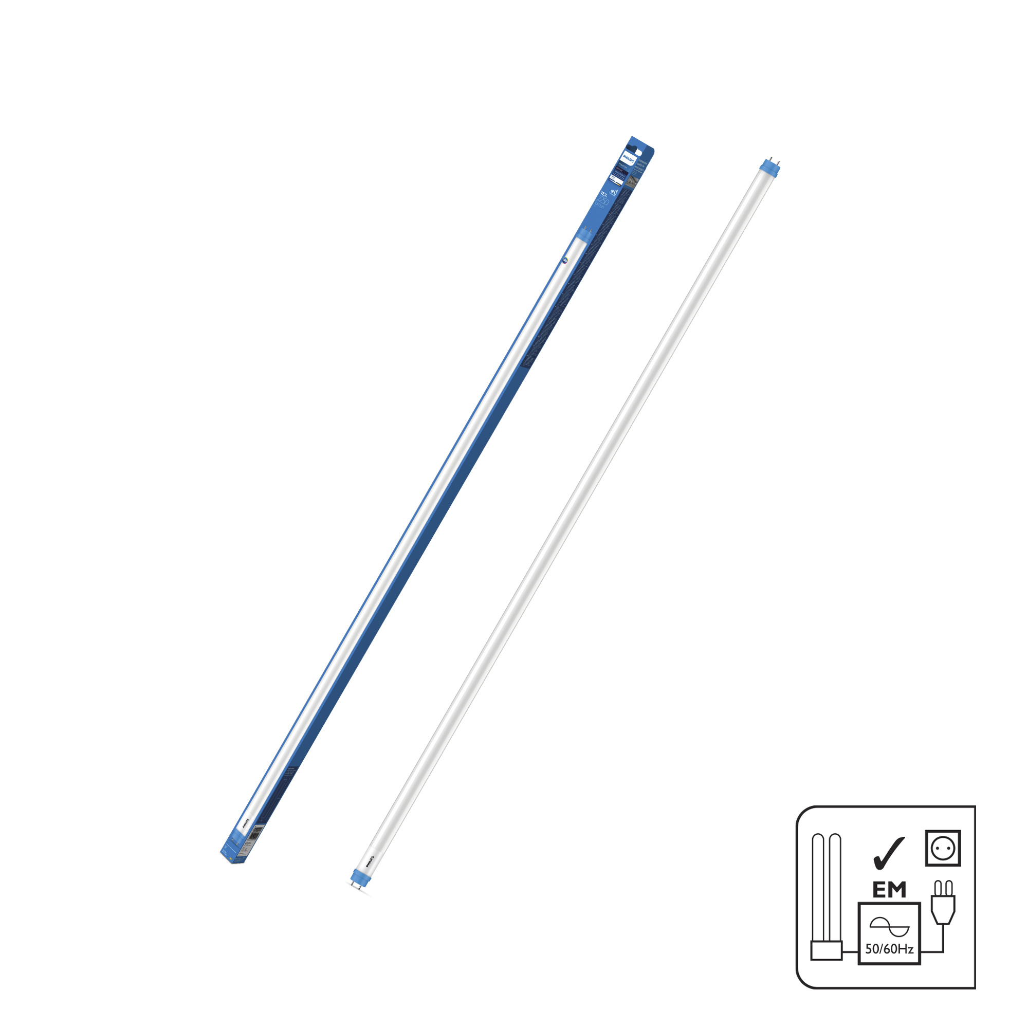 Philips LED-Leuchtmittel 'T8' matt G13 17,7 W 2250 lm warmweiß Bild 3