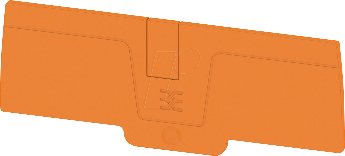 AEP 4C 6 OR - A-Reihe, Abschlussplatte, AEP 4C 6, orange