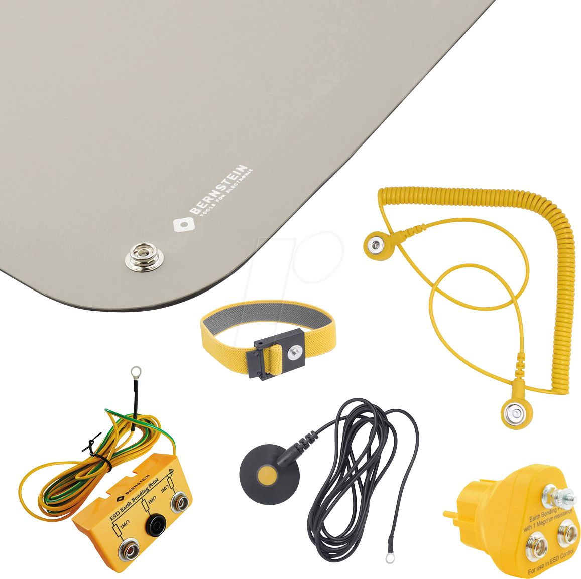 BERN 9-361-B - ESD Handling-Set, Matte, Armband, Kabel, Erdungsstecker, 6-tlg