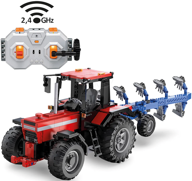 CADA 402908 - CaDA Traktor mit Pflug 1:17 2,4GHz Bricks
