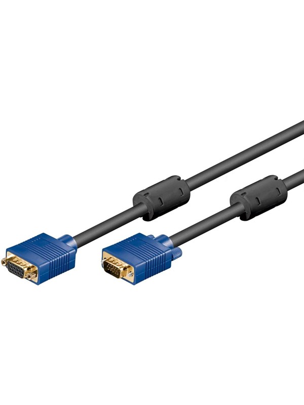 AK SVGA 202 HQ - VGA Monitor Kabel 15-pol VGA Verlängerung, 1,8 m