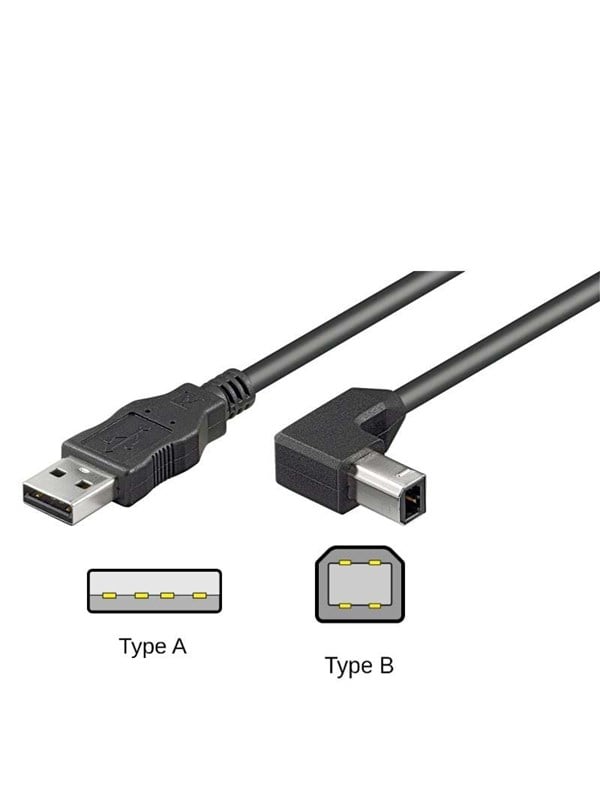 AK USB AB AGW 1M - USB 2.0 Kabel, A Stecker auf B Stecker, 1 m