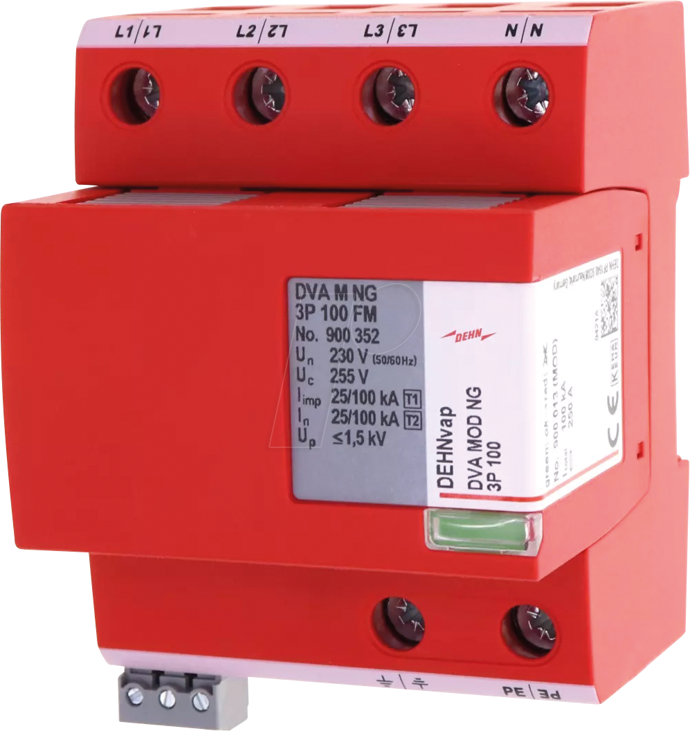 DEHN 900352 - Kombiableiter,TT + TN-S, (3+1 Schaltung),Fernmelde, modular