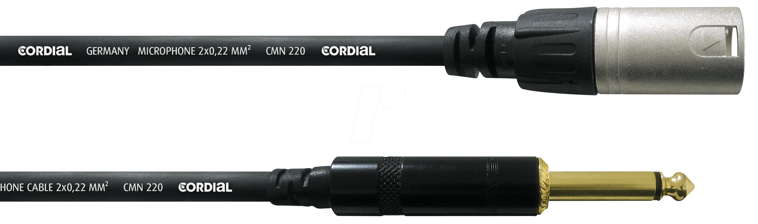 CCM-MP 10SW - Mikrofonkabel, XLR Stecker/ Mono Klinkenstecker, 10 m