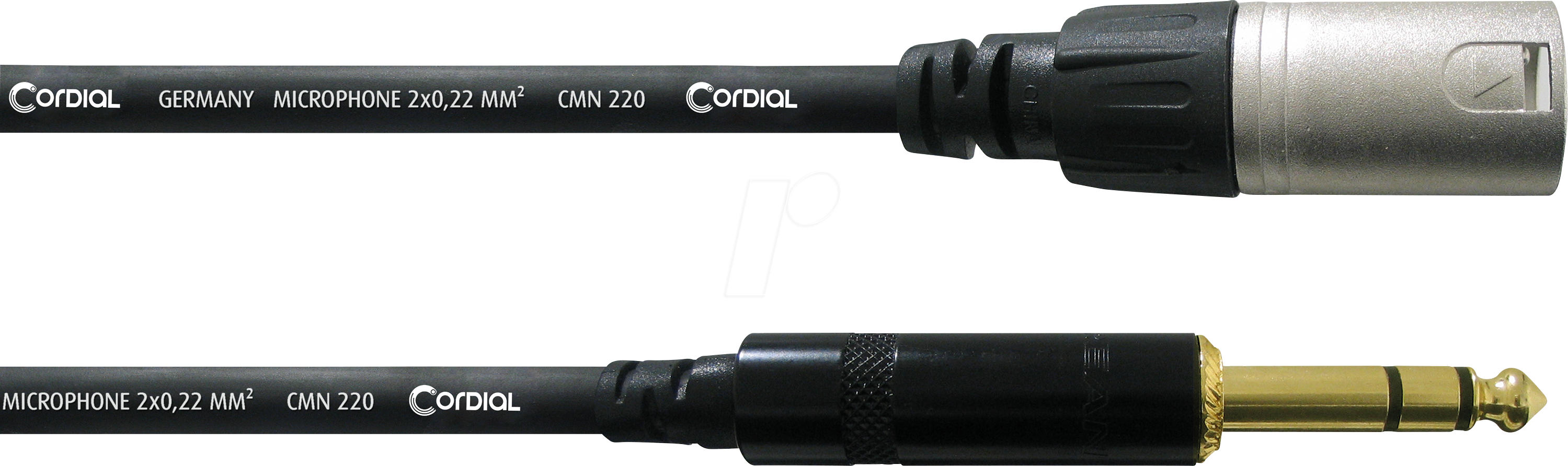 CFM 1,5 MV - CORDIAL 1x 6,3 mm Klinke stereo,1x XLR male 3 pol, 1,50m
