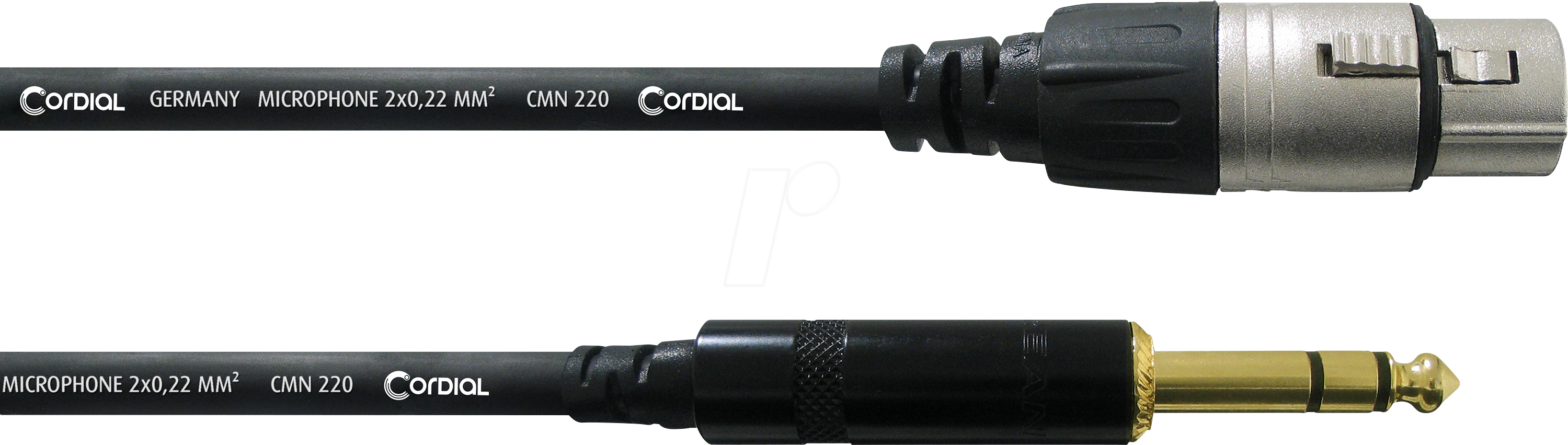 CFM 9 FV - CORDIAL 1x 6,3 mm Klinke stereo,1x XLR female 3 pol, 9,00m
