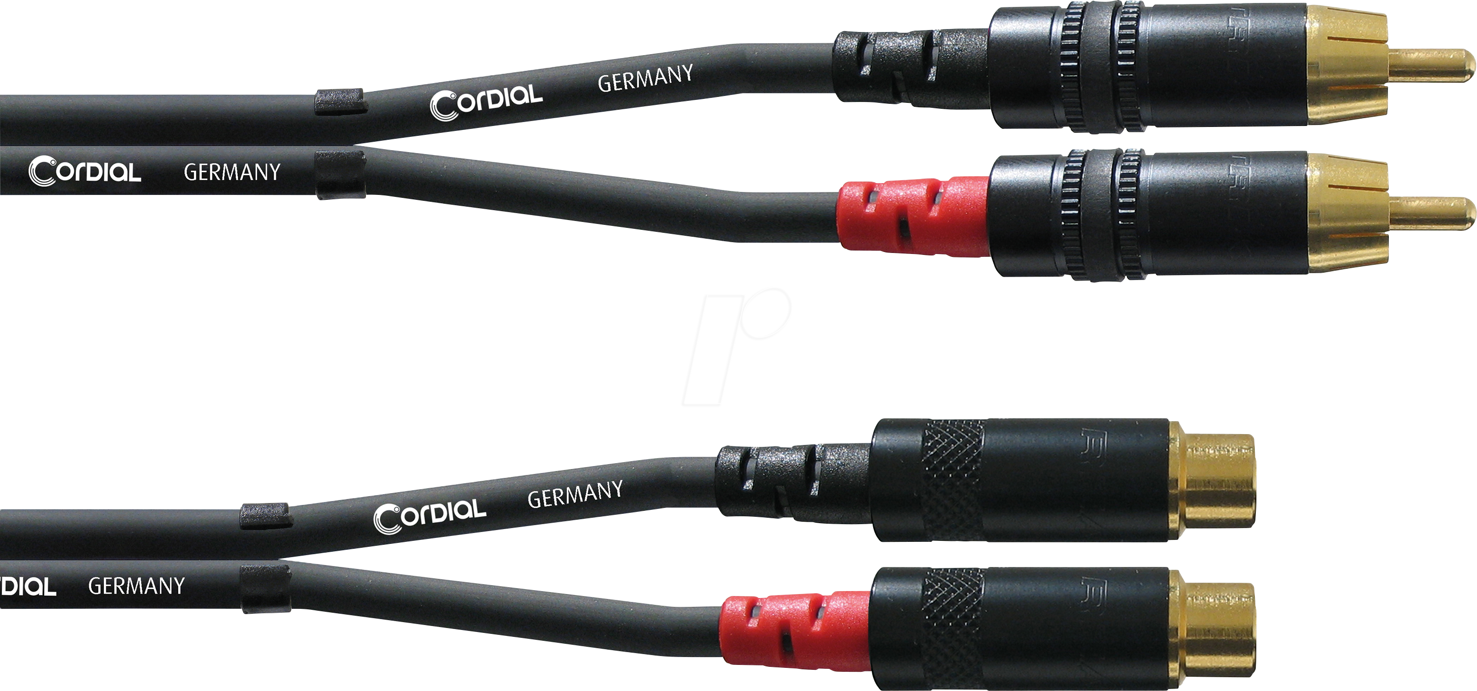 CFU 1,5 CE - CORDIAL 2x Cinch-RCA, 2x Buchse Cinch-RCA, 1,50m