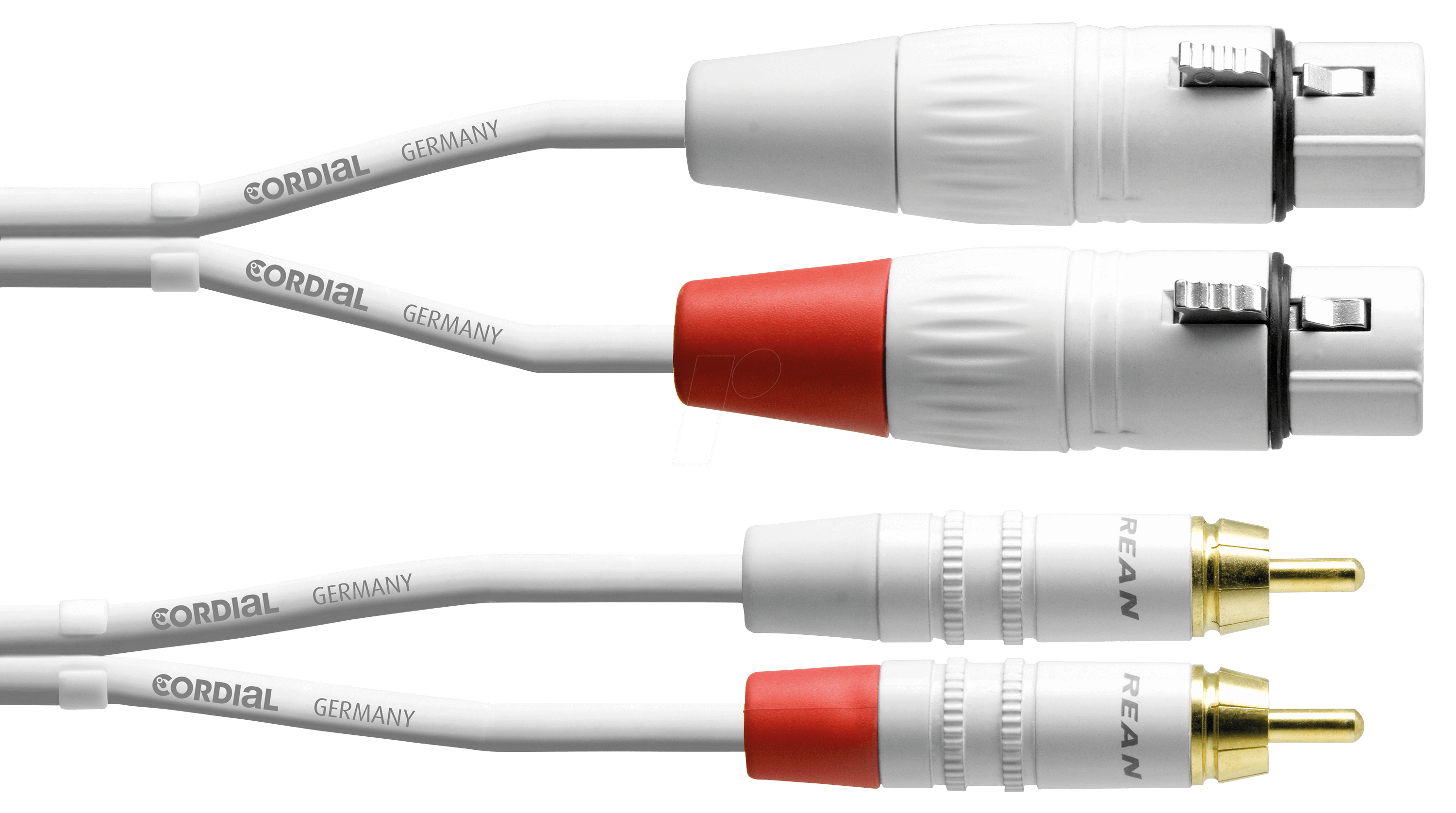 CFU 3 FC-SN - CORDIAL 2x XLR female 3 pol, 2x Cinch-RCA, 3,00m