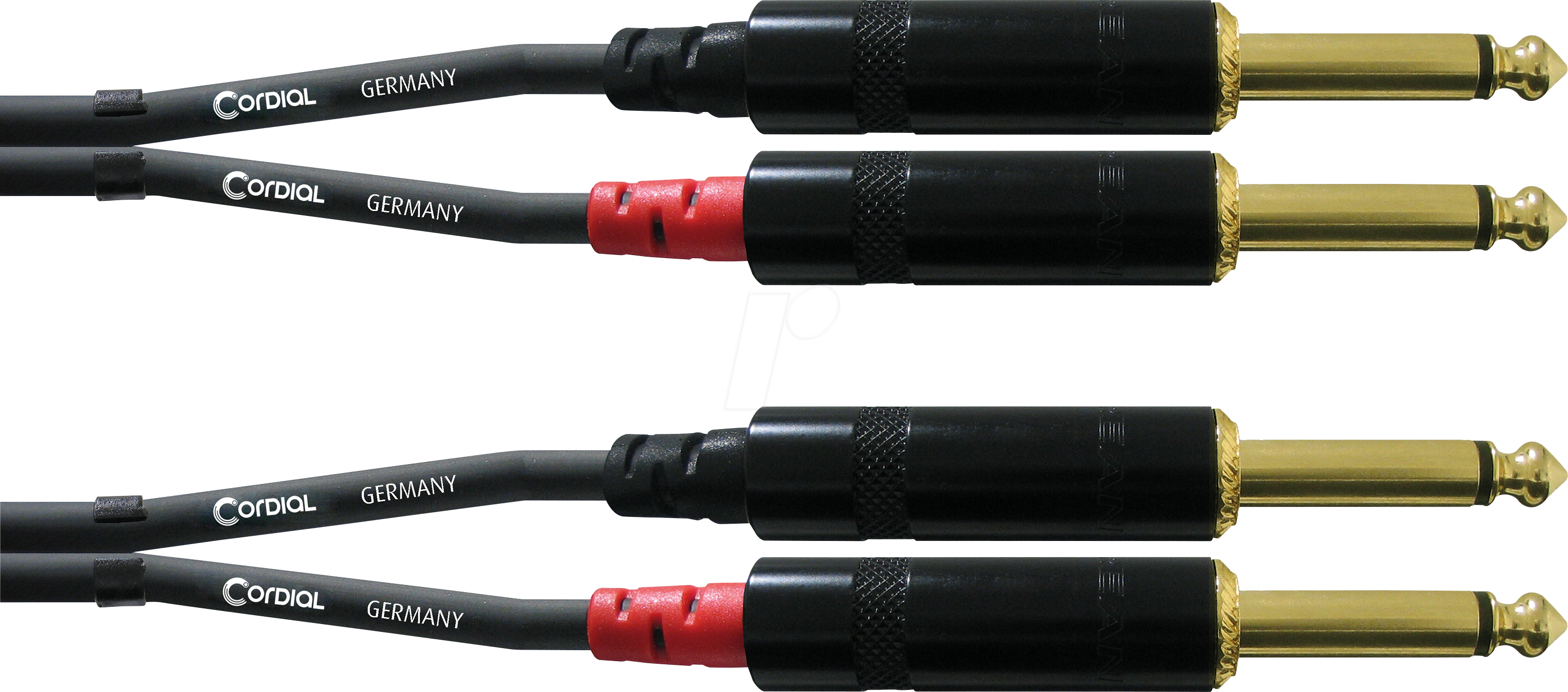 CFU 3 PP - CORDIAL 2x 6.3 mm Mono Klinke, 2x 6.3 mm Mono Klinke, 3,00m