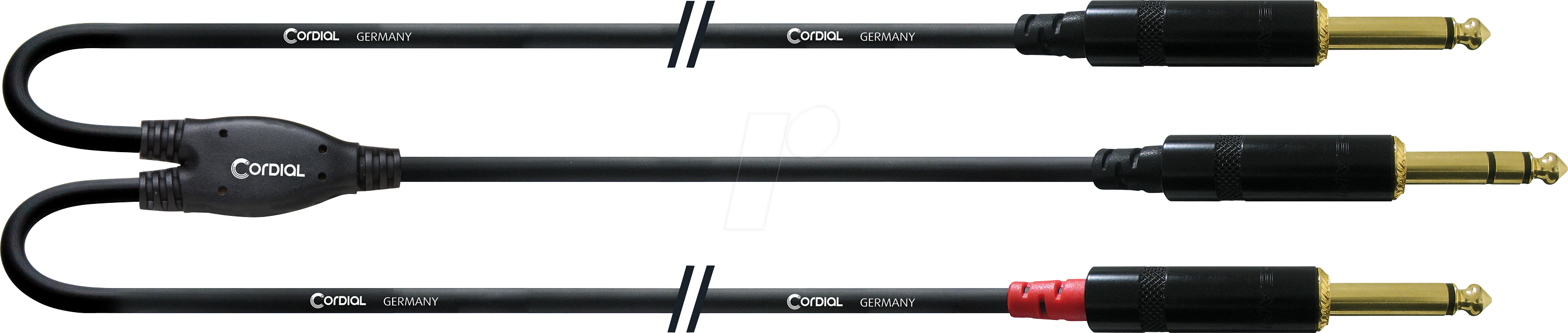 CFY 3 VPP-LONG - CORDIAL 1x 6.3mm Klinke stereo, 2x 6.3 mm Klinke mono, 3,00m