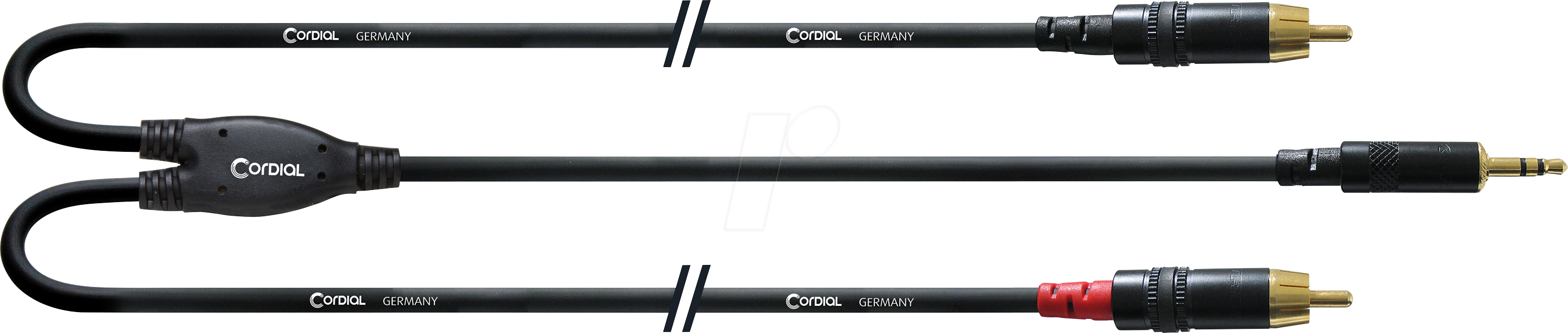 CFY 6 WCC-LONG - CORDIAL 1x 3.5 mm Klinke stereo, 2x Cinch-RCA, 6,00m
