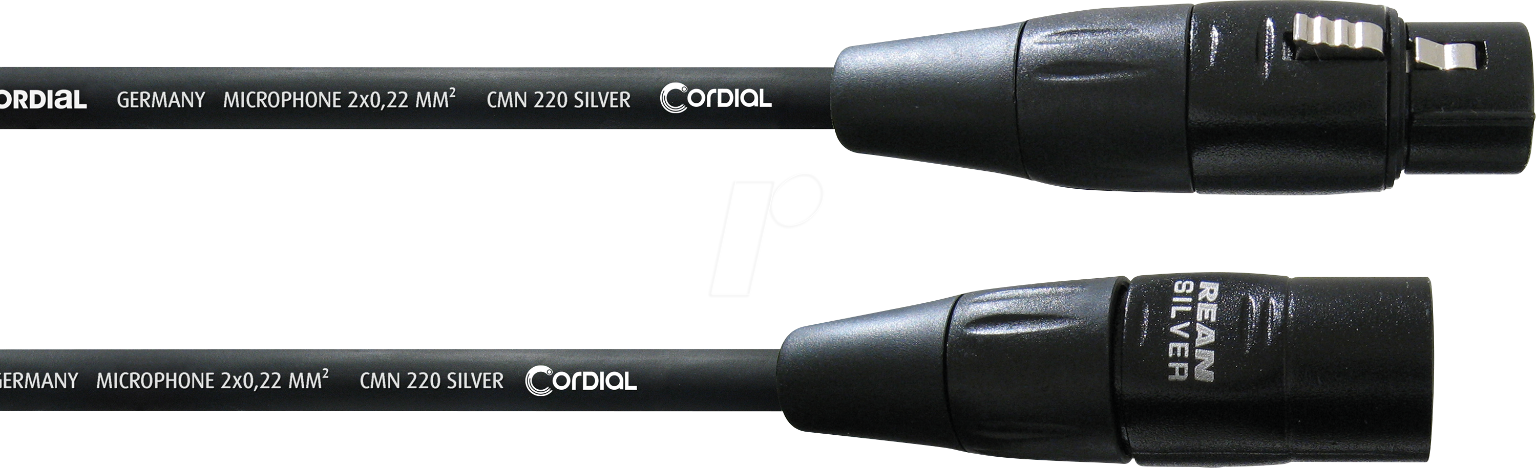 CIM 2,5 FM - CORDIAL 1x XLR female 3 pol, 1x XLR male 3 pol, 2,50m