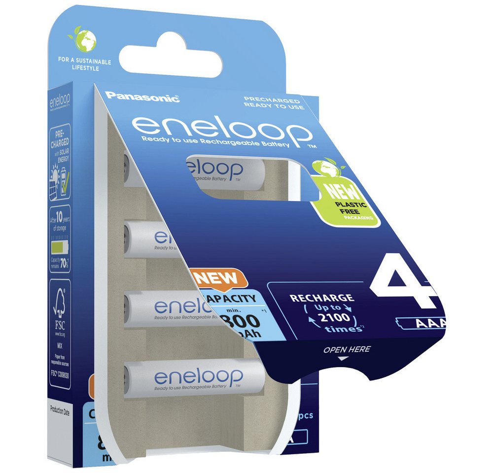 ENELOOP 4XAAAC - eneloop, NiMh Akku, AAA (Micro), 800 mAh, 4er-Pack Bild 3