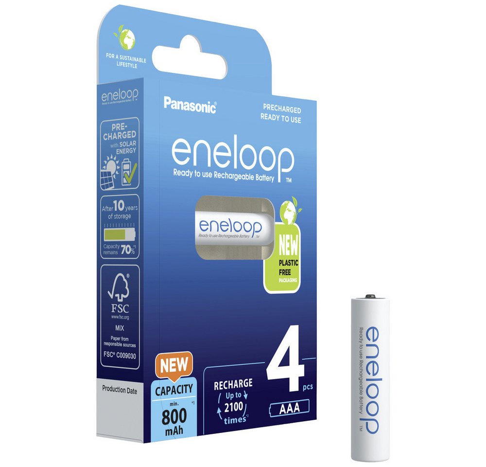 ENELOOP 4XAAAC - eneloop, NiMh Akku, AAA (Micro), 800 mAh, 4er-Pack Bild 5