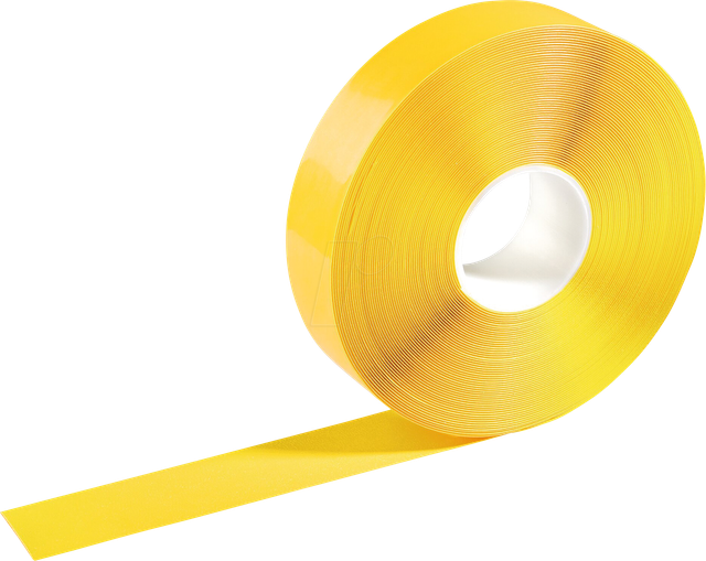 DURABLE 1021988 - Bodenmarkierungsband, gelb, 0,5 mm dick, 50 mm x 30 m