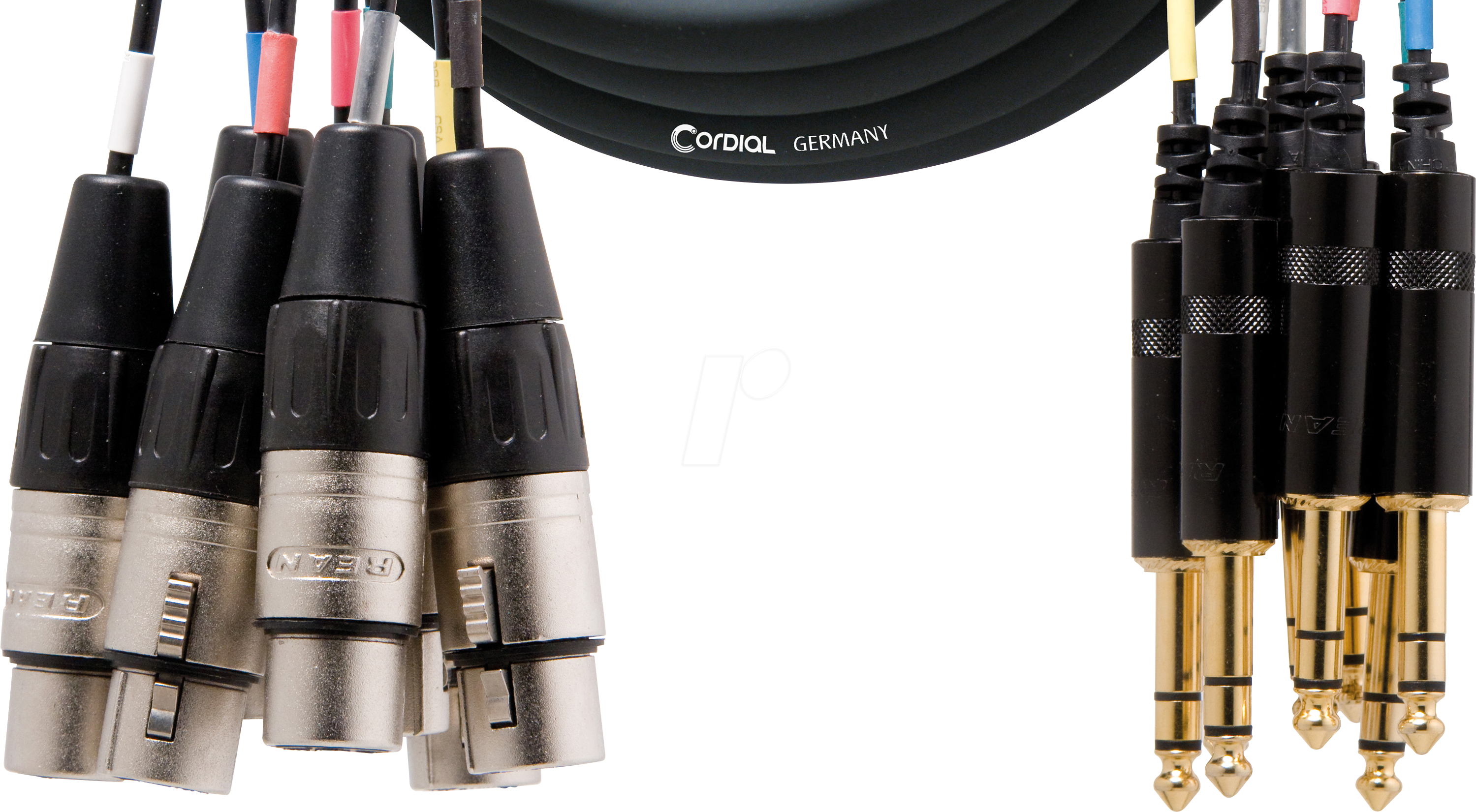 CML 8-0 FV 5 C - CORDIAL 8x XLR female 3 pol, 8x 6.3 mm Klinke stereo, 5,00m