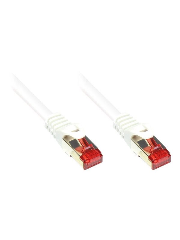 GC 8060-010W - Patchkabel Cat.6, S/FTP PiMF, 250 MHz, weiß, 1 m