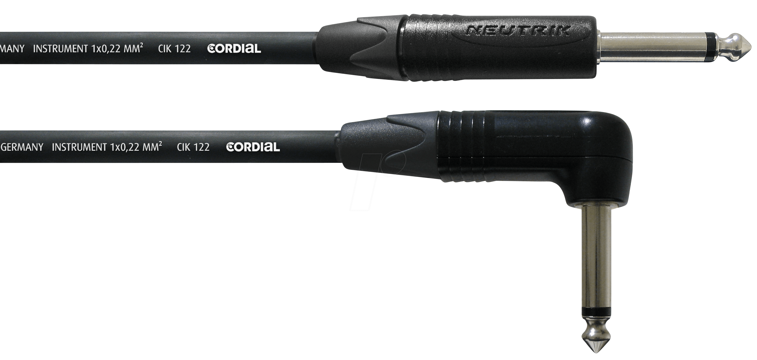 CPI-PR 9,0SW - CORDIAL 6.3 mm Klinke mono, 6.3 mm Winkelklinke mono, 9,00m