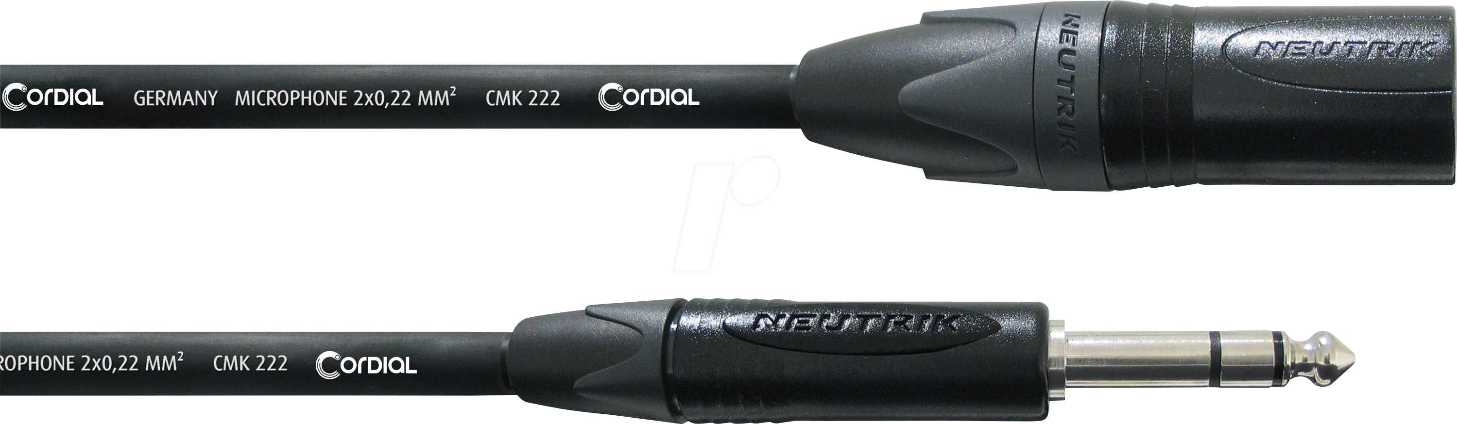 CPM 5 MV - CORDIAL 1x XLR male 3 pol, 1x 6.3 mm Klinke stereo, 5,00m