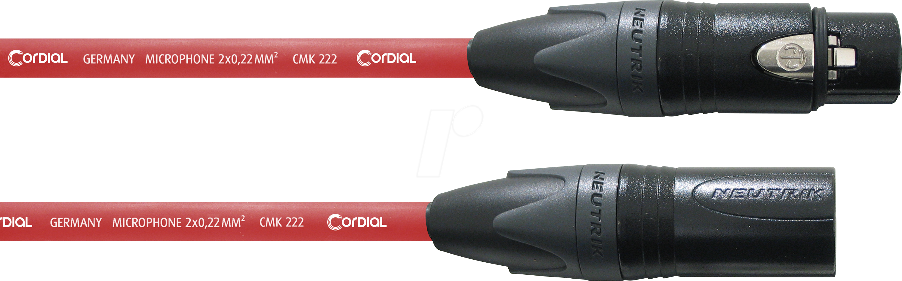 CPM-FM 10RT - CORDIAL 1x XLR female 3 pol, 1x XLR male 3 pol, 10,00m