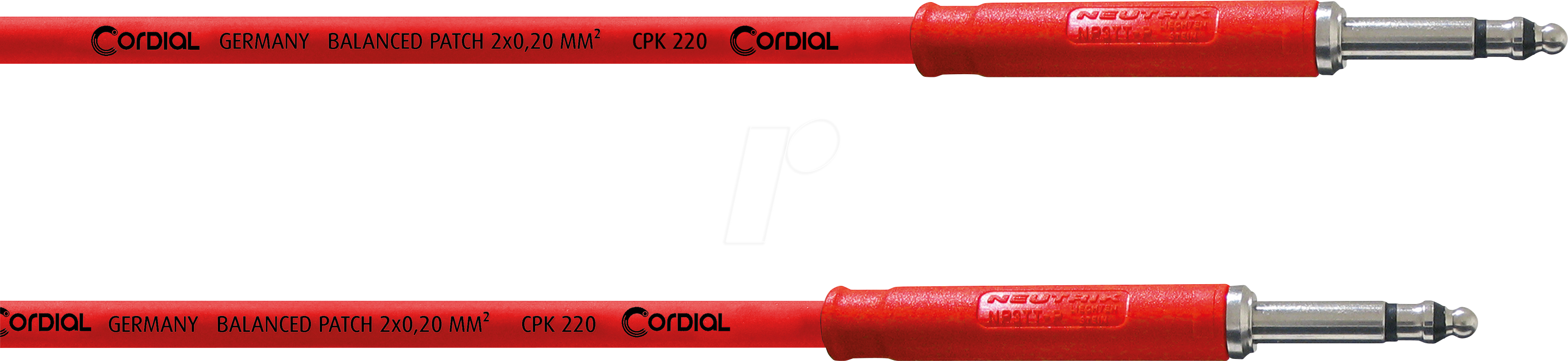 CPP 0,6 TT-RT - CORDIAL 1x TT-Phone stereo, 1x TT-Phone stereo, 0,60m