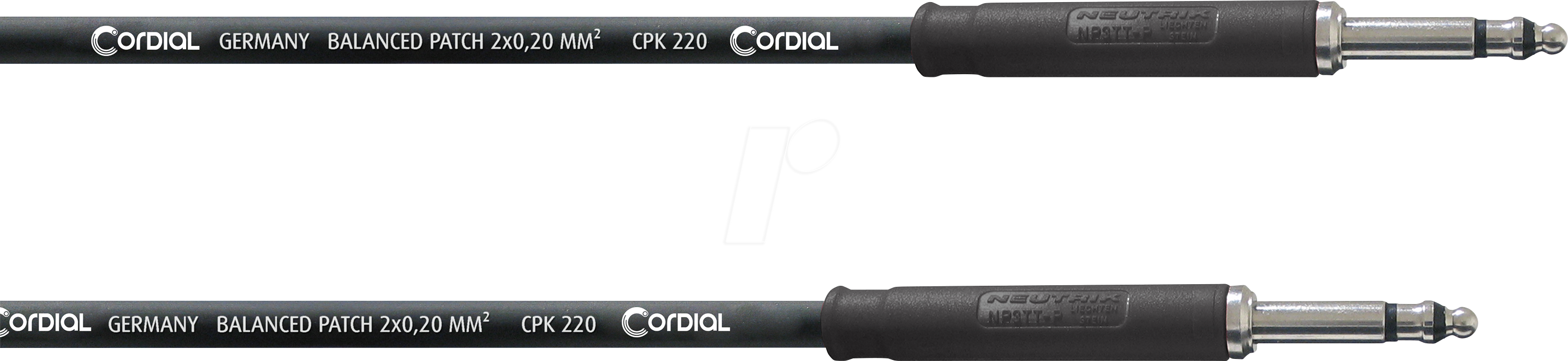 CPP 0,9 TT - CORDIAL 1x TT-Phone stereo, 1x TT-Phone stereo, 0,90m