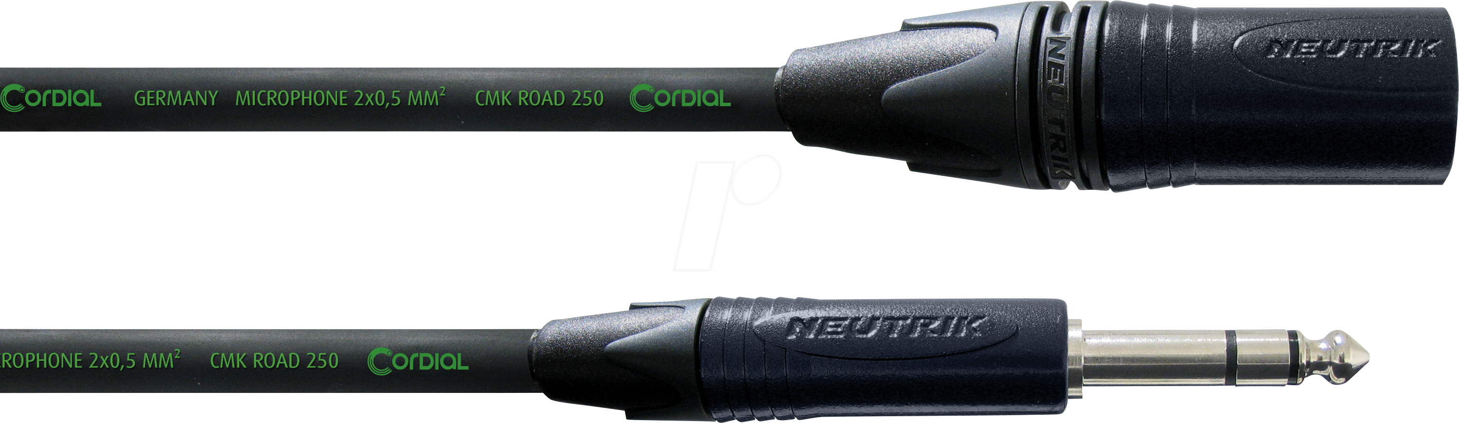 CRM 2,5 MV - CORDIAL 1x XLR male 3 pol, 1x 6.3 mm Klinke stereo, 2,50m