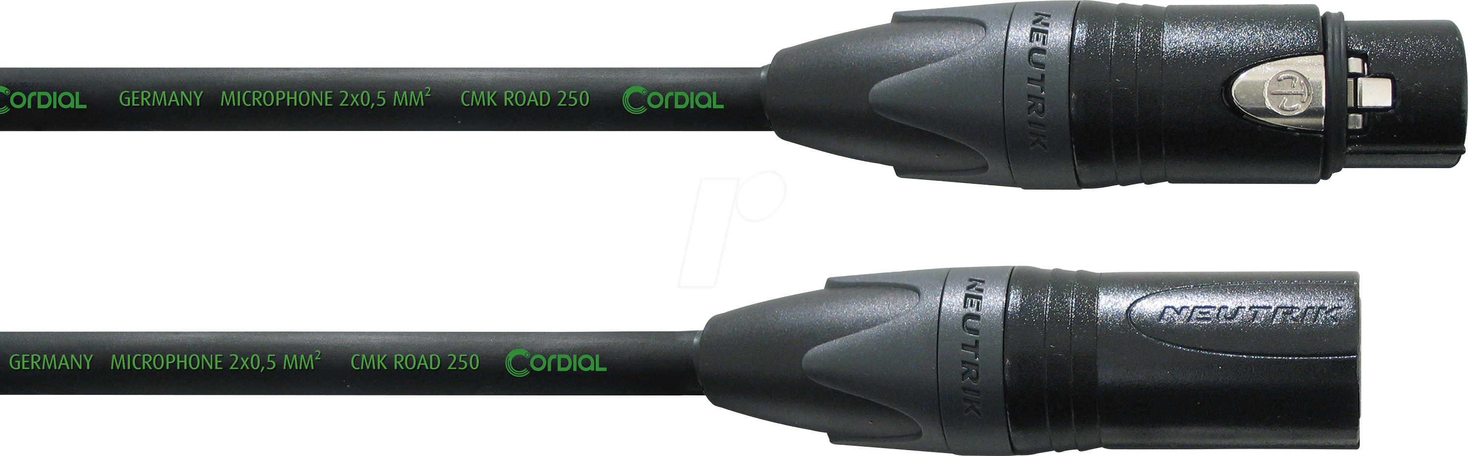 CRM 5 FM-BLACK - CORDIAL 1x XLR female 3 pol, 1x XLR male 3 pol, 5,00m