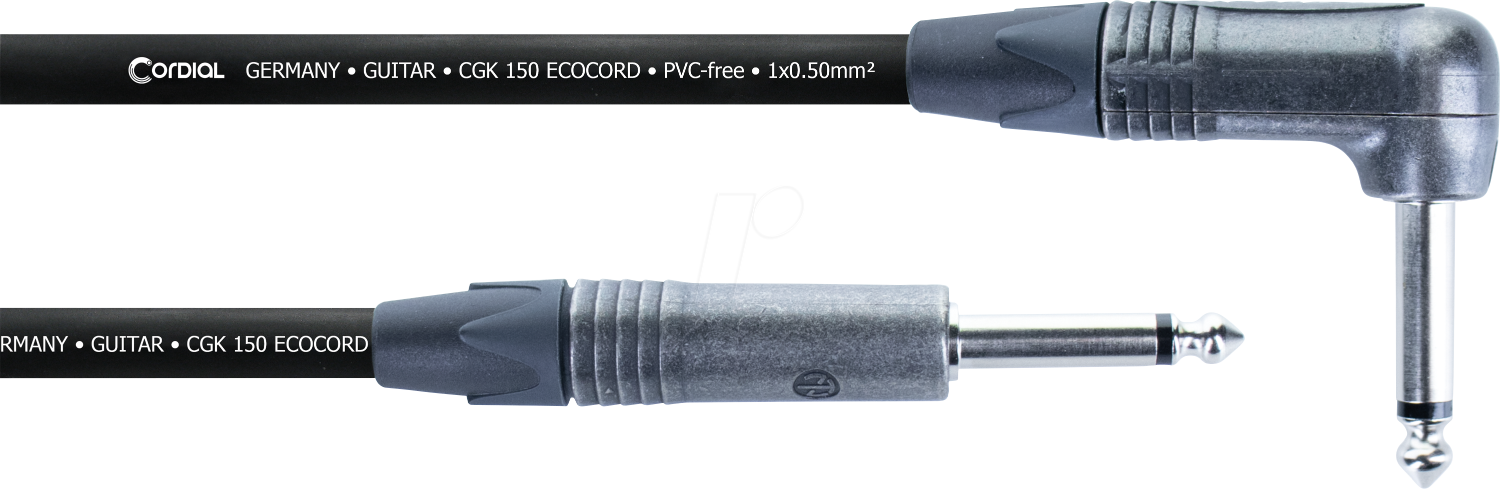 ECOH 3 PR - CORDIAL 6,3 mm Mono Klinke, Mono Winkelklinke, 3,00m