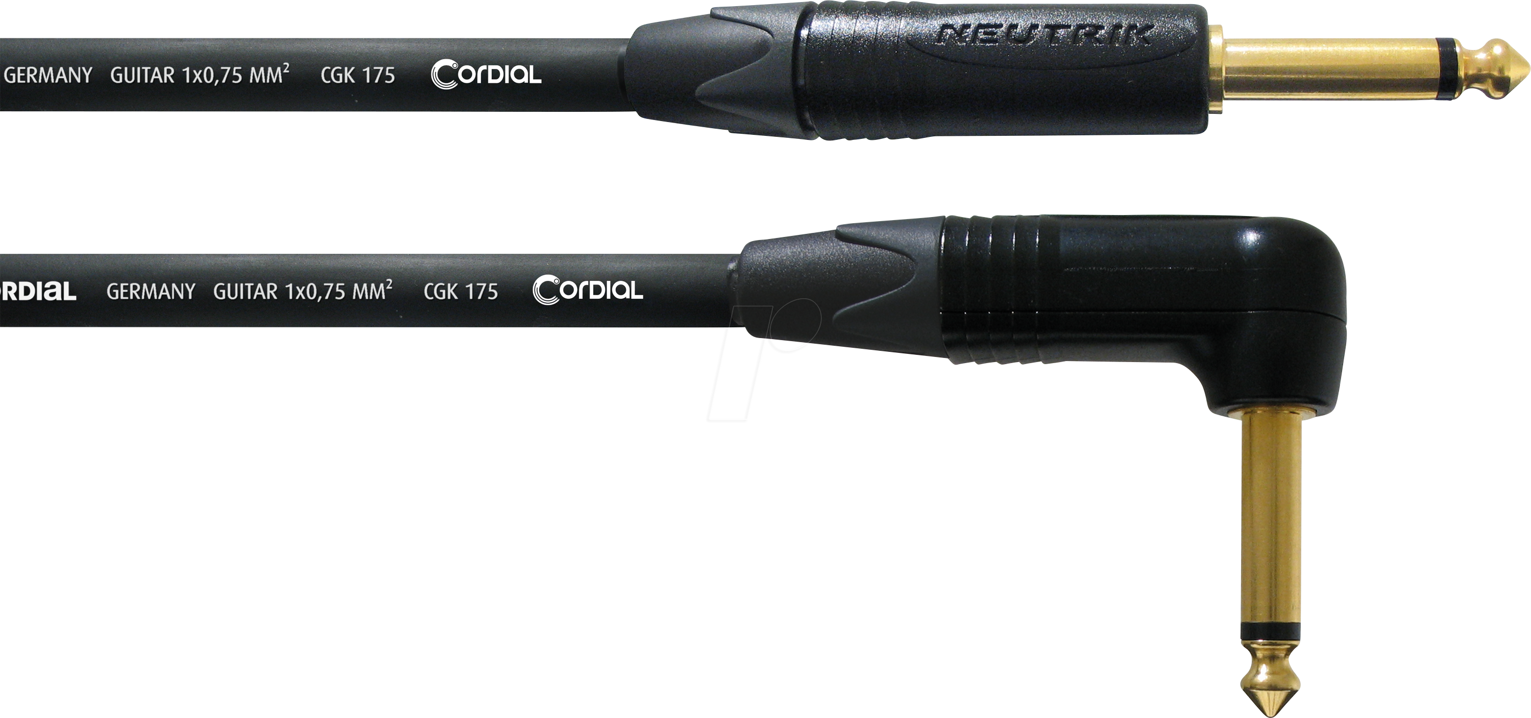 CSI 9 PR 175 - CORDIAL 6,3 mm Mono Klinke, Mono Winkelklinke, 9,00m
