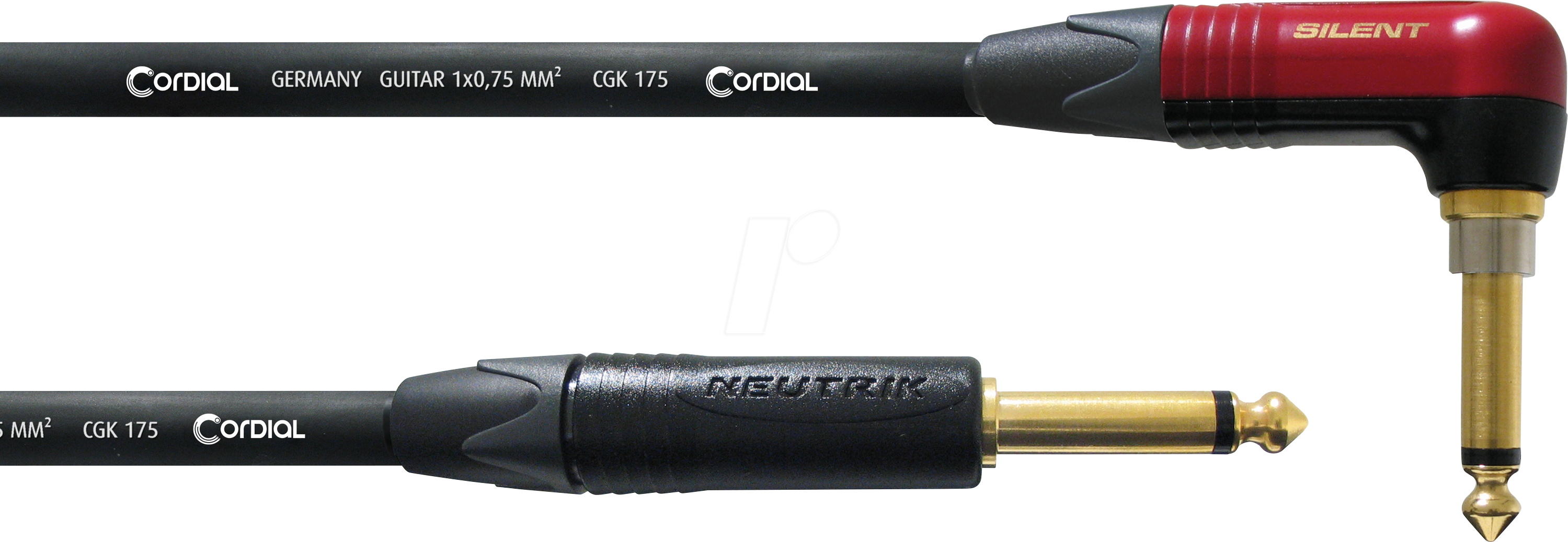 CSI 9 RP-SILENT - CORDIAL 6,3 mm Mono Klinke, Mono Winkelklinke, 9,00m