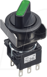 ID LB6F2T64G - Wahlschalter LB, 22 mm , schwarz