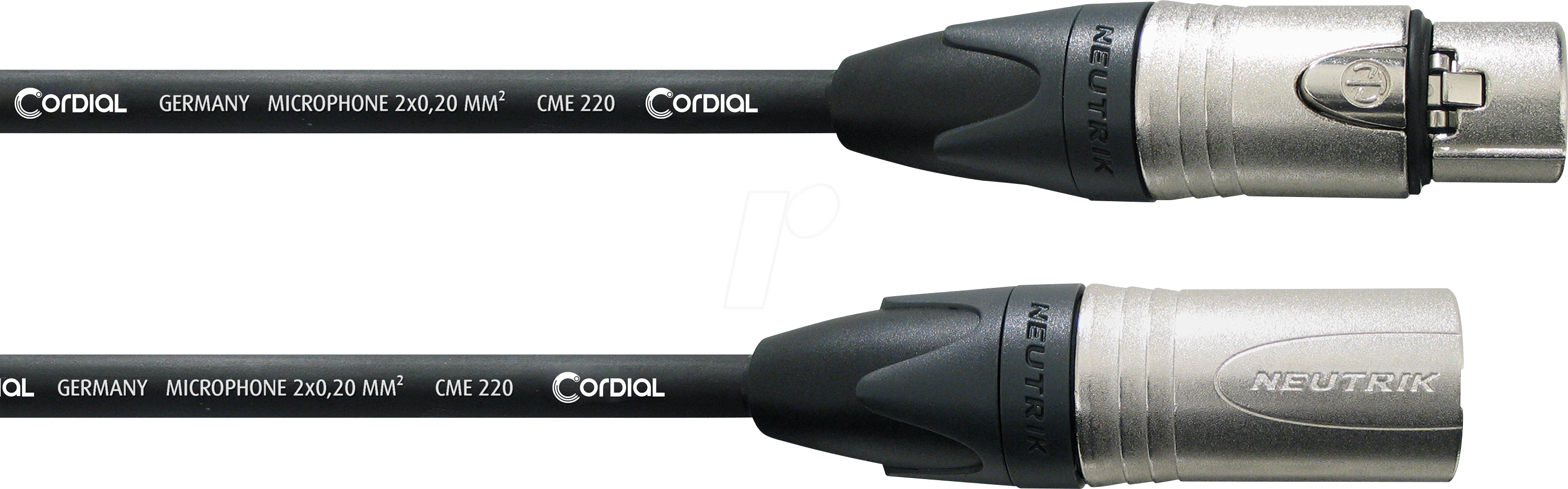 CXM 5 FM - CORDIAL 1x XLR female 3 pol, 1x XLR male 3 pol, 5,00m