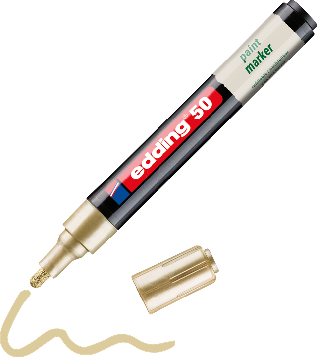 EDDING 50GO - Lack Marker, 2,0 - 3,0 mm, gold