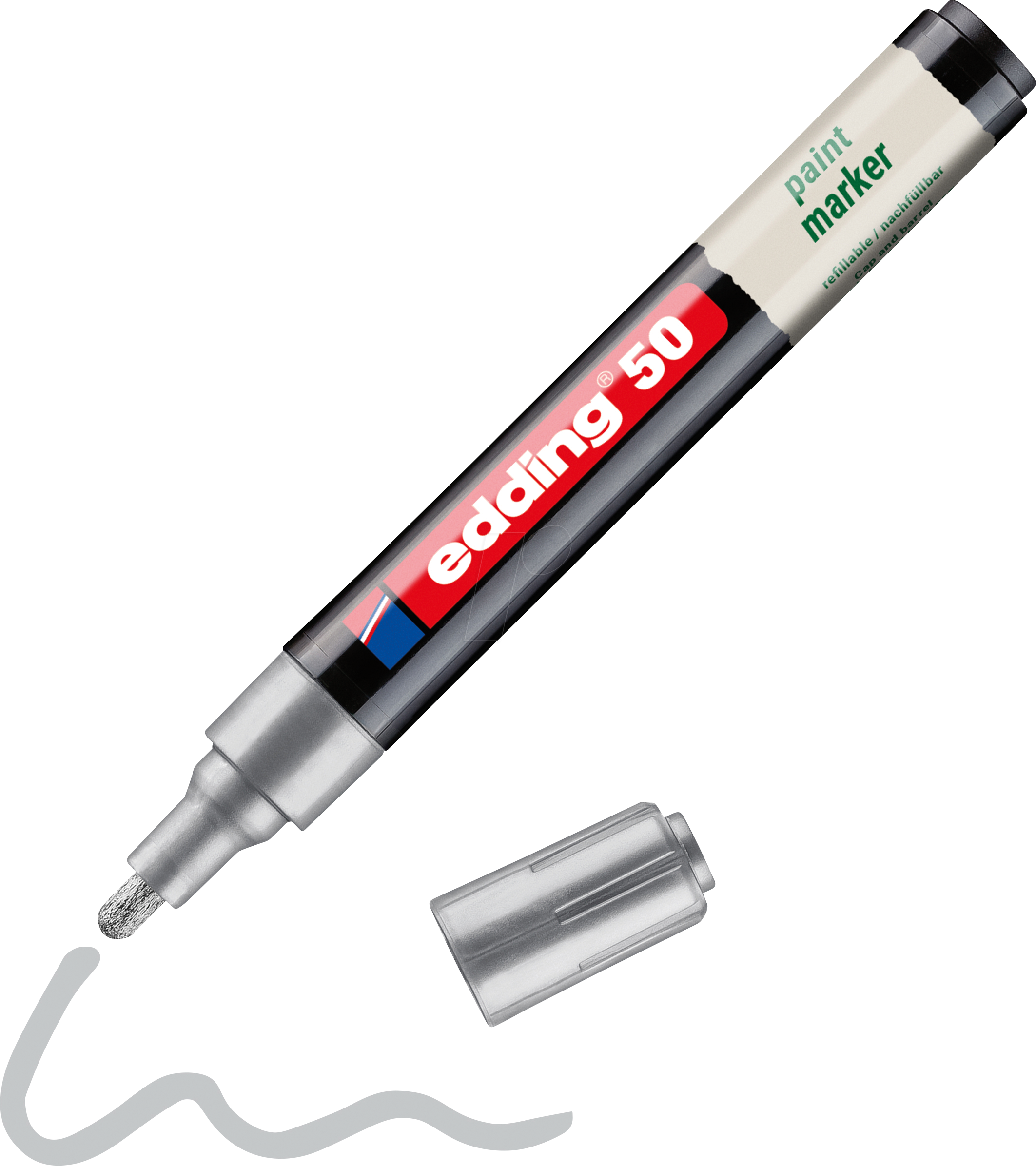 EDDING 50SI - Lack Marker, 2,0 - 3,0 mm, silber