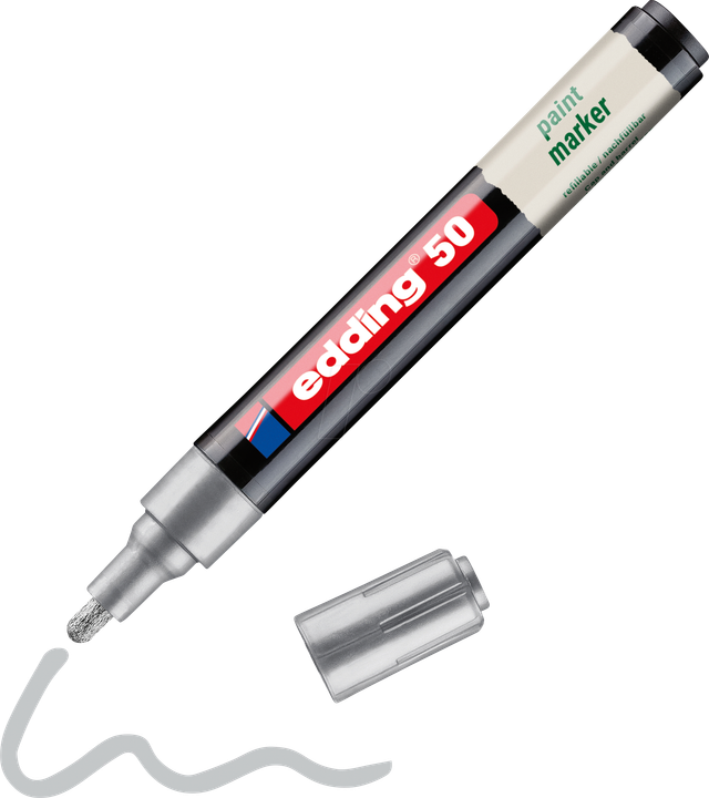 EDDING 50SI - Lack Marker, 2,0 - 3,0 mm, silber