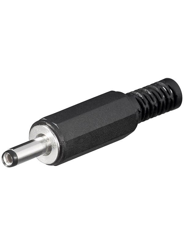 GOOBAY 11112 - Hohlstecker mit Knickschutz, Ø außen: 3,4 mm, Ø innen 1,3 mm