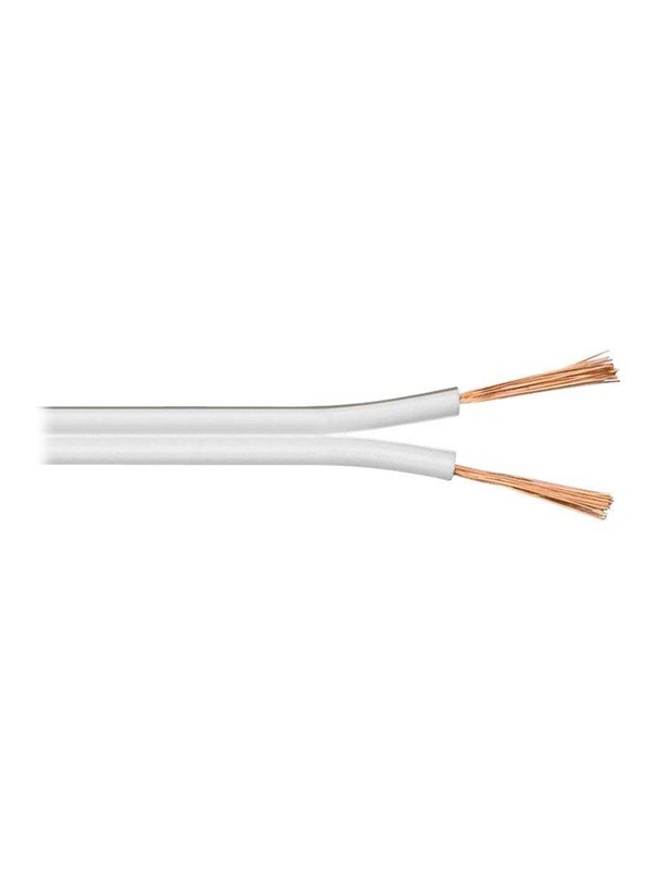GOOBAY 27523 - Lautsprecherkabel 2x1.5 mm², 100 m weiss CCA